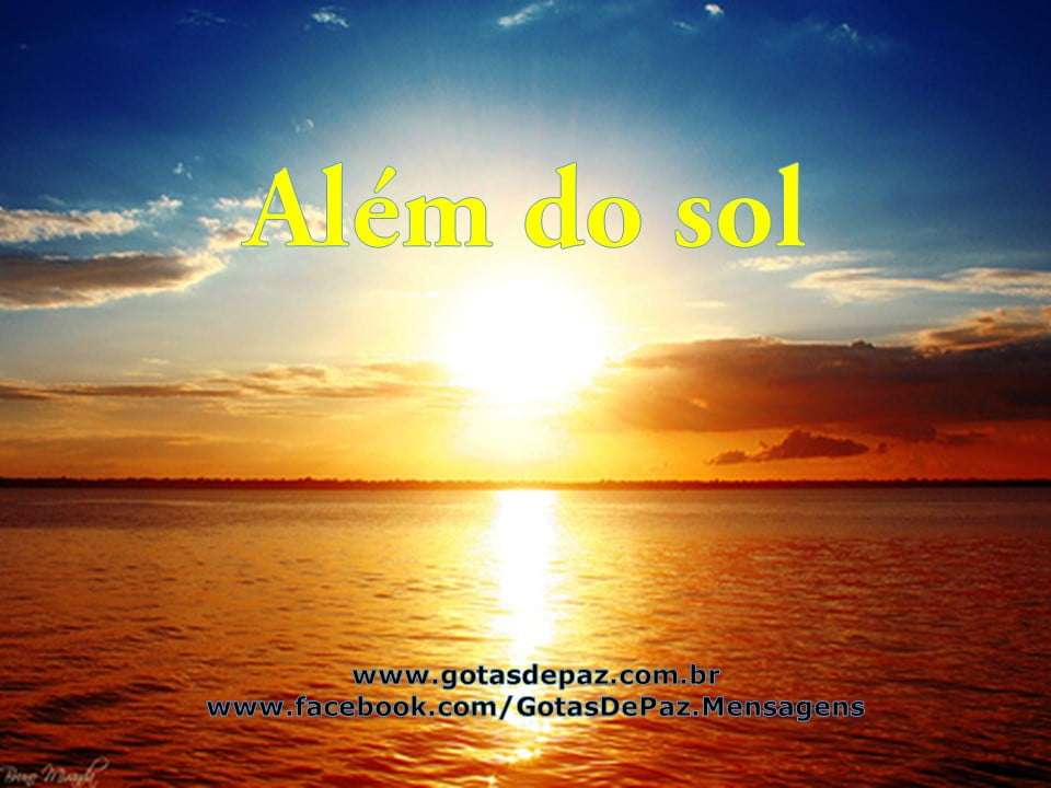 Além Do Sol Gotas De Pazgotas De Paz