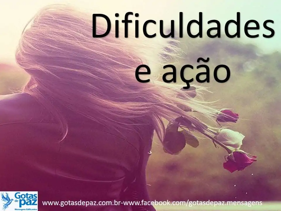 Dificuldades e ação - Gotas de PazGotas de Paz
