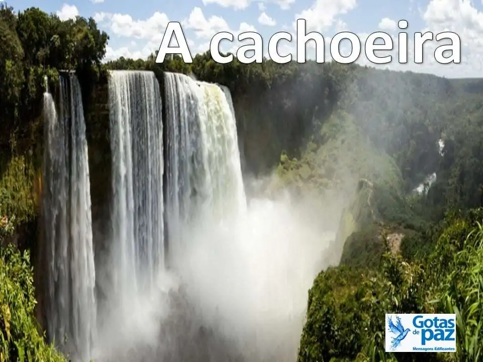 A cachoeira - Gotas de PazGotas de Paz