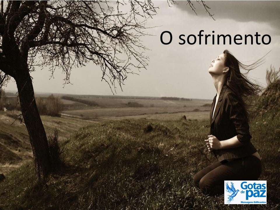 O sofrimento - Gotas de PazGotas de Paz