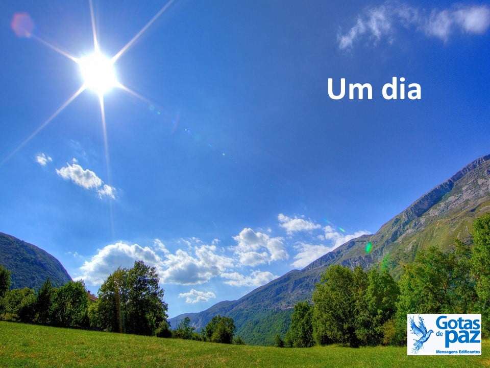 Um dia Gotas de PazGotas de Paz Um dia Gotas de PazGotas de Paz